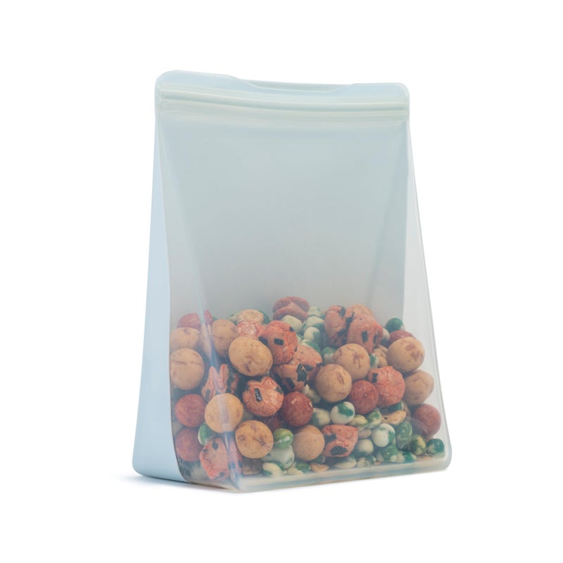 WP W&P Porter Silicone Reusable Storage Bag, Sandwich (50oz Stand-Up), Mint, Food Storage Container, Microwave and Dishwasher Safe, Easy Cleaning - Image 1